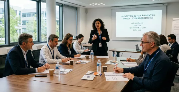 Une formation destinée aux élus de CSE sur le harcèlement en entreprise